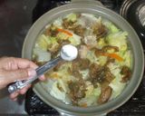 ザーサイ鍋♪簡単白菜鶏肉で作り方13写真