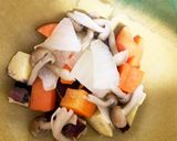 全てレンジ豚こま団子根菜タコライス蒸し煮作り方10写真