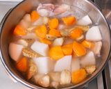 圧力鍋で作る豚軟骨と根菜の煮物作り方9写真
