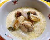 トロトロねぎと鶏手羽元の豆乳スープ煮込み作り方5写真