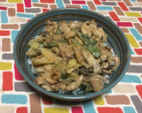 超簡単☆こく旨！豚しゃぶ肉のオイマヨ丼作り方8写真