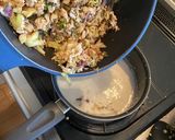 簡単鶏団子とペンネのご馳走クリームパスタ作り方4写真