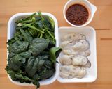 牡蠣とほうれん草のピリ辛オイスター炒め作り方1写真