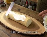 クリスマスケーキに白いブッシュドノエル作り方48写真