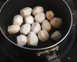 出汁を使わずとも里芋煮っころがし作り方4写真