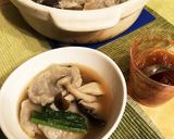 そばがき団子の鍋作り方6写真