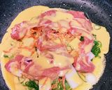 餅入りネギお好み焼き★作り方4写真