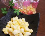 切り餅で揚げあられコンソメポタージュ味☆作り方4写真