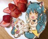 誕生日ケーキ、プリキュア、キャラチョコ作り方8写真