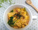 しっかり朝ごはん☆明太子と炒り卵 丼作り方5写真