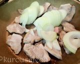 豚肉と玉ねぎの炒め物　オレンジ風味作り方2写真