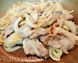 豚肉と玉ねぎの炒め物　オレンジ風味作り方4写真