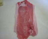 お弁当に♪薄切り肉でロールカツ作り方2写真