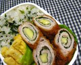 お弁当に♪薄切り肉でロールカツ作り方6写真