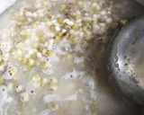 緑豆ともち麦のぜんざい作り方2写真