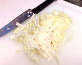 キャベツと長ネギの焼きうどん作り方3写真