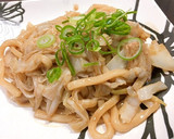 キャベツと長ネギの焼きうどん作り方7写真