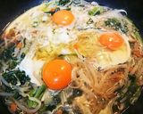半熟目玉焼きと野菜の丼作り方4写真