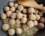 ミートボール（肉団子）ケチャップ煮炒め作り方9写真