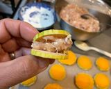 鶏豆腐ミンチ4「バターナッツ南瓜挟み揚」作り方6写真