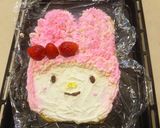 マイメロケーキ手作り☆誕生日ロールケーキ作り方14写真