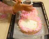 マイメロケーキ手作り☆誕生日ロールケーキ作り方18写真