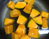 カボチャと厚揚げの煮物作り方1写真