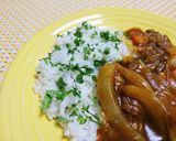 カレーに♫混ぜるだけのパセリバターライス作り方3写真