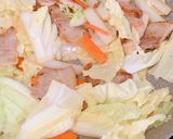 白菜と豚肉の餡掛けごはん作り方4写真