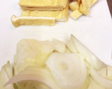 腸まで届く油揚げと玉ねぎの卵とじ丼作り方2写真