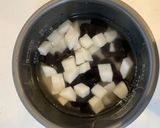お正月料理の残り物で黒豆のおこわ作り方3写真