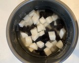 お正月料理の残り物で黒豆のおこわ作り方3写真