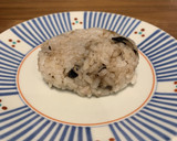 お正月料理の残り物で黒豆のおこわ作り方7写真