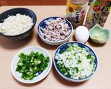 ご飯不使用。おからチャーハン(低糖質)作り方1写真