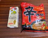 豆乳でマイルド☆肉そぼろ入り辛ラーメン作り方2写真