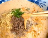 豆乳でマイルド☆肉そぼろ入り辛ラーメン作り方6写真