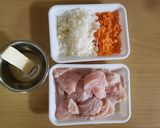 鶏とトマトのローマ風煮込み作り方1写真