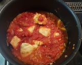 鶏とトマトのローマ風煮込み作り方5写真