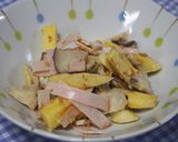 さつま芋と椎茸・ごまマヨサラダ♪作り方7写真