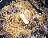 牛肉とキノコの和風パスタ作り方6写真