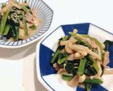 小鉢☆えのきとほうれん草のマヨぽん炒め作り方4写真