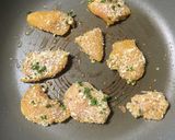 鶏ササミのカレーパン粉焼き作り方4写真