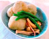 染みてる✨レンチン里芋と焼きイカの煮物作り方7写真