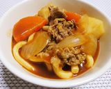 残ったカレーをリメイク♡簡単カレーうどん作り方3写真
