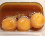 朝昼夕♪冷凍卵そばつゆ漬けと納豆の丼作り方4写真