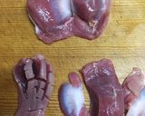 鳥モツ煮(あるいはモッシグ)と銀皮油煮作り方11写真