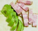 アボカドとベーコンのバターソテー作り方1写真
