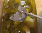 鳥モツ煮(あるいはモッシグ)と銀皮油煮作り方24写真