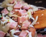☆白菜とベーコンのクリームパスタ☆作り方3写真