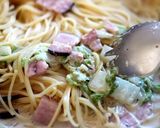 ☆白菜とベーコンのクリームパスタ☆作り方6写真
